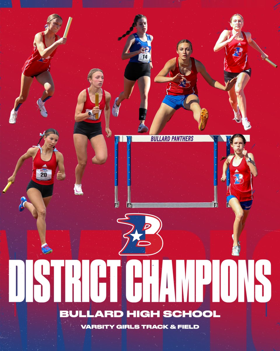Panthers2493's tweet photo. Congrats to our Varsity Girls Track Team, District Champs! #HAMMERettes https://t.co/u7GCQqqCcT