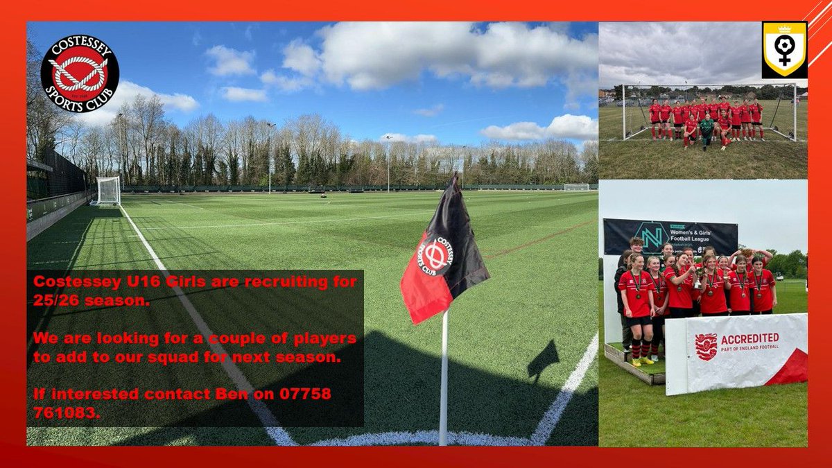 CostesseySports's tweet image. Our U16 girls are recruiting