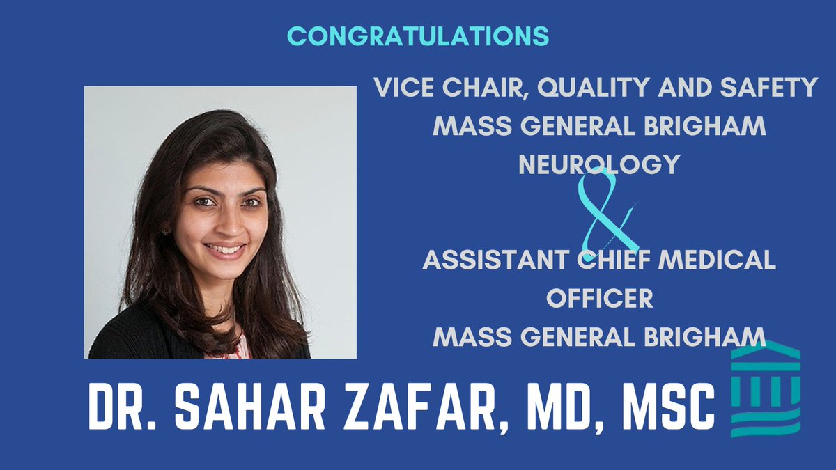 Brigham and Women’s Neurocritical Care (@bwhneuroicu) on Twitter photo Congratulations to Dr. Zafar on her new leadership positions! She will bring lots of expertise to these important roles at <a href="/MassGenBrigham/">Mass General Brigham</a> <a href="/MGHNeuroICU/">MGH Neurocritical Care</a> <a href="/MGHNeurology/">MGH Neurology</a> Congratulations to Dr. Zafar on her new leadership positions! She will bring lots of expertise to these important roles at <a href="/MassGenBrigham/">Mass General Brigham</a> <a href="/MGHNeuroICU/">MGH Neurocritical Care</a> <a href="/MGHNeurology/">MGH Neurology</a>