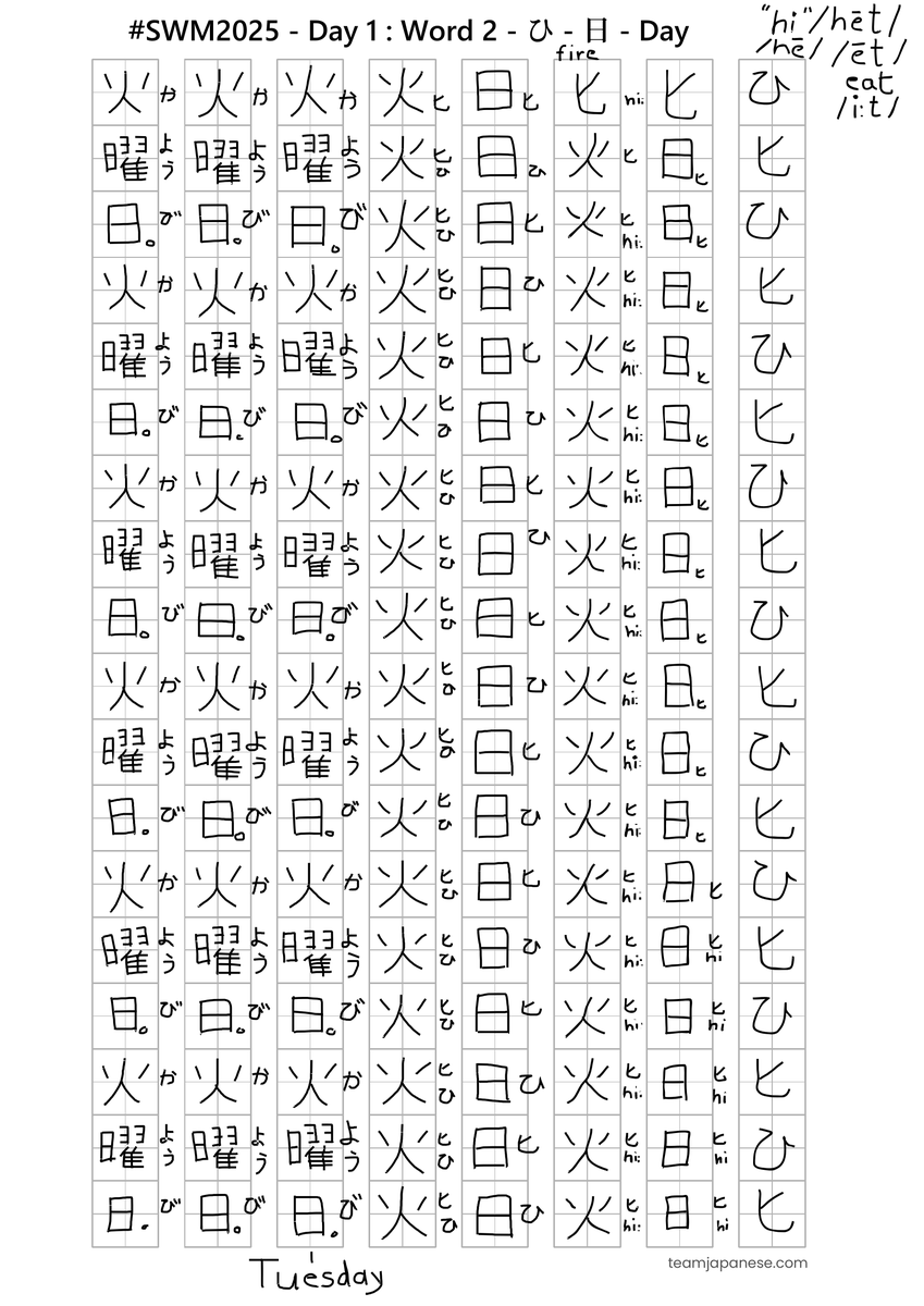 Kaga84811768's tweet photo. I stopped by Mizuki's channel and saw they’d just started a 'Learning Japanese: 4 Words a Day - 250 Days Challenge.' I figured it’s a great time for me to join and learn katakana and kanji. Idk if I can do it every day, but I’ll do it as much as possible
#SWM2025 #NakoMoon https://t.co/FJXUtBJLWb