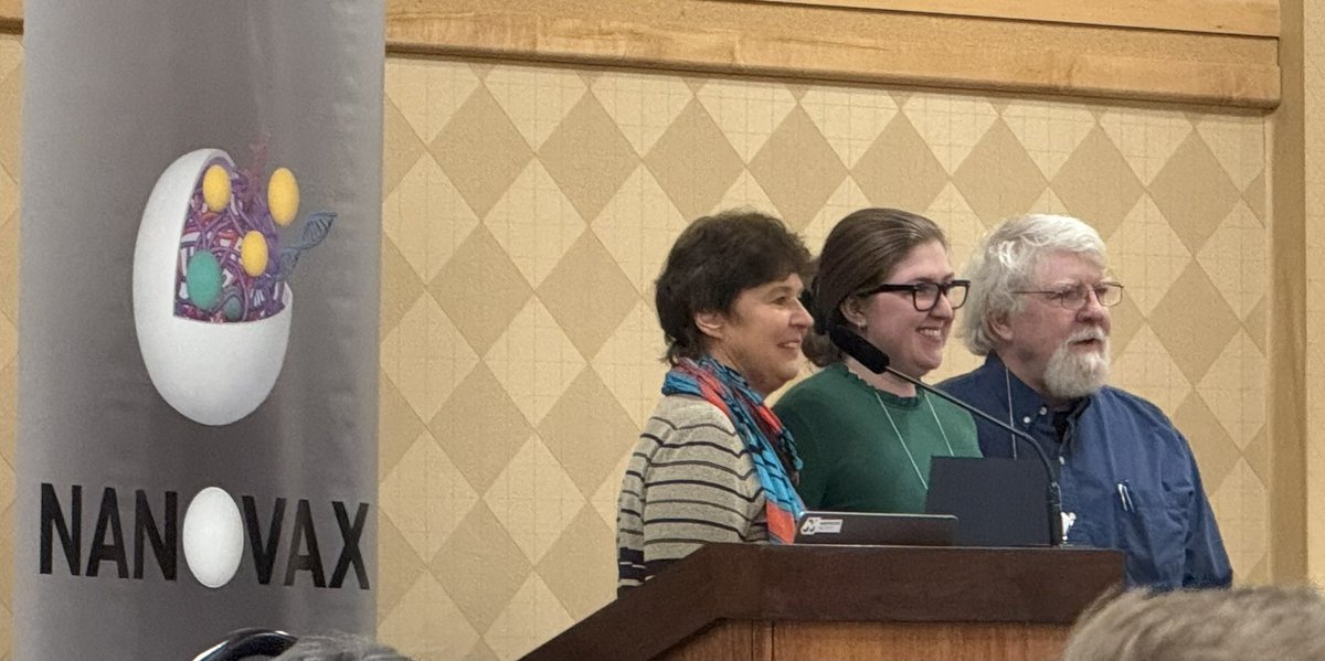 Congrats to Payton for winning the top poster award and being chosen for a talk @Nanovax2025