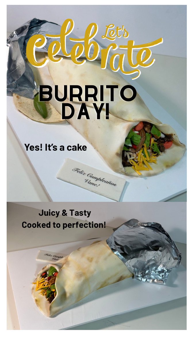 IreneSelby's tweet image. Let’s Celebrate today National Burrito Day by #supportinglocalbusiness #burritoday #atxbakery