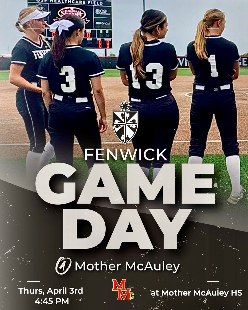 Our Fenwick Varsity Game @ Mother McAuley TODAY, April 3rd @ 4:45pm is a GO✅!! Shout out to all the hardworking field crews during the Spring in the Midwest🫵🏽👊🏽🙏🏽!! Let’s GO, FRIARS!! First Conference game of the season. #FenwickFriars #gottagotowork #Ihsa #GCACRed <a href="/FenwickAD/">Fenwick Athletics</a>