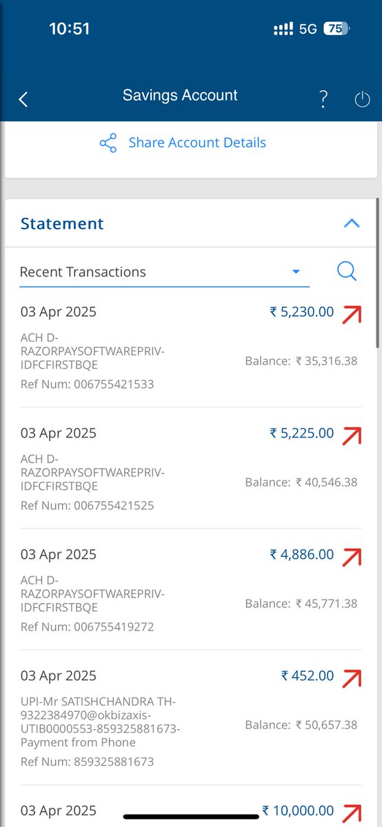 prashantbaman's tweet photo. @CRED_club Hi Team,

My emi dedicated 2 times from bank account. Pls initiate refund of extra deductions made. 

Pls check an attached screenshot. 

User Name - Prashant Baman https://t.co/pSMolPwsLB