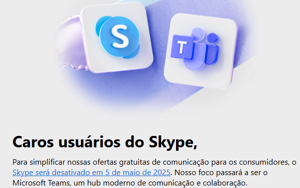 O fim de uma era. Era com o Skype que aprendemos a falar por vídeo com pessoas que estavam distantes de nós.