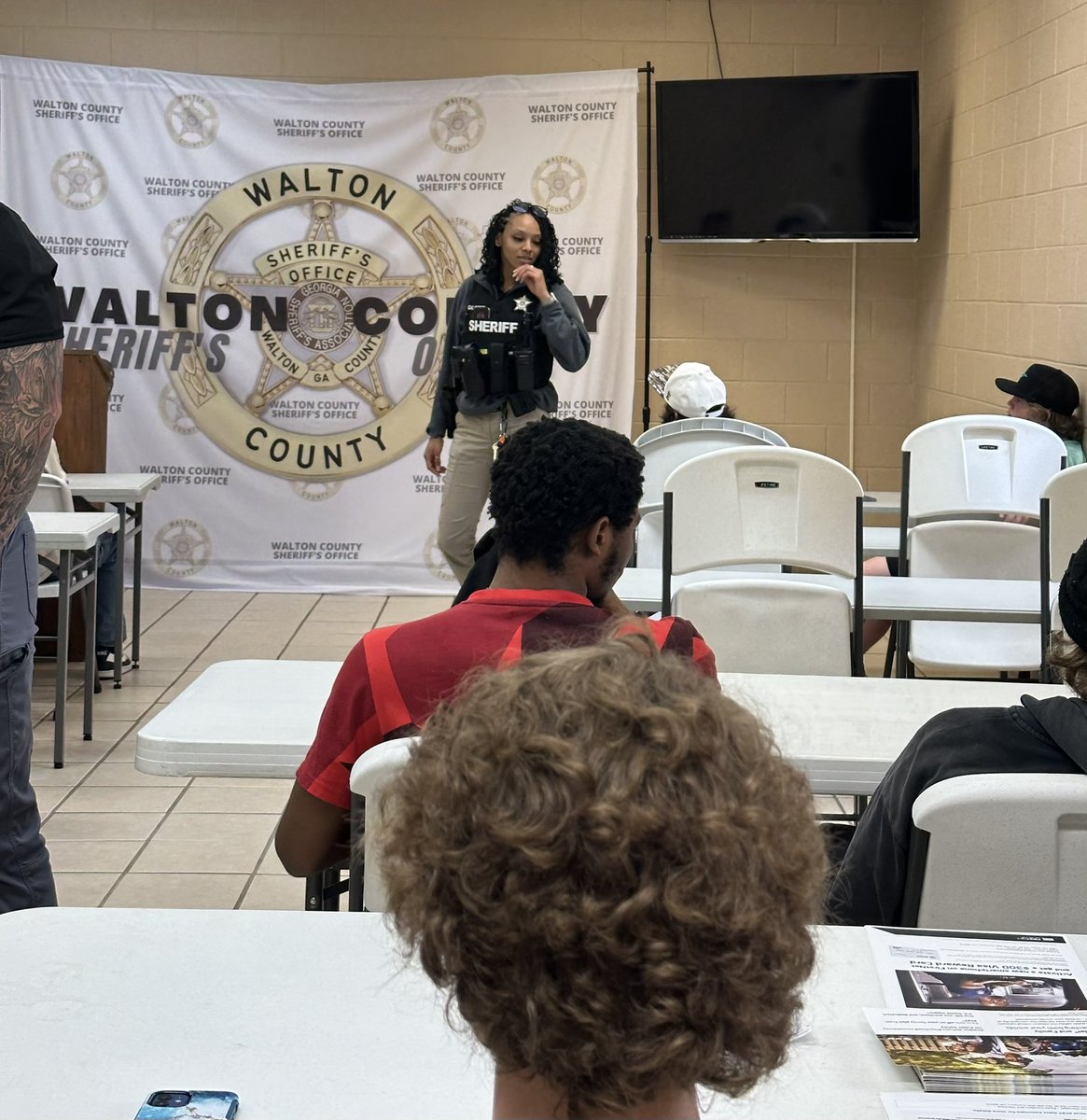 Juniors &amp; Seniors learning about careers in Public Safety today! Last stop Walton County Sheriffs Department! Thanks to Sheriff Keith Brooks for personally talking with our group! #mahswbl #wblworks #jail #sheriffsdept #canesculture #georgiawbl1 #CTAEDelivers #choosewalton