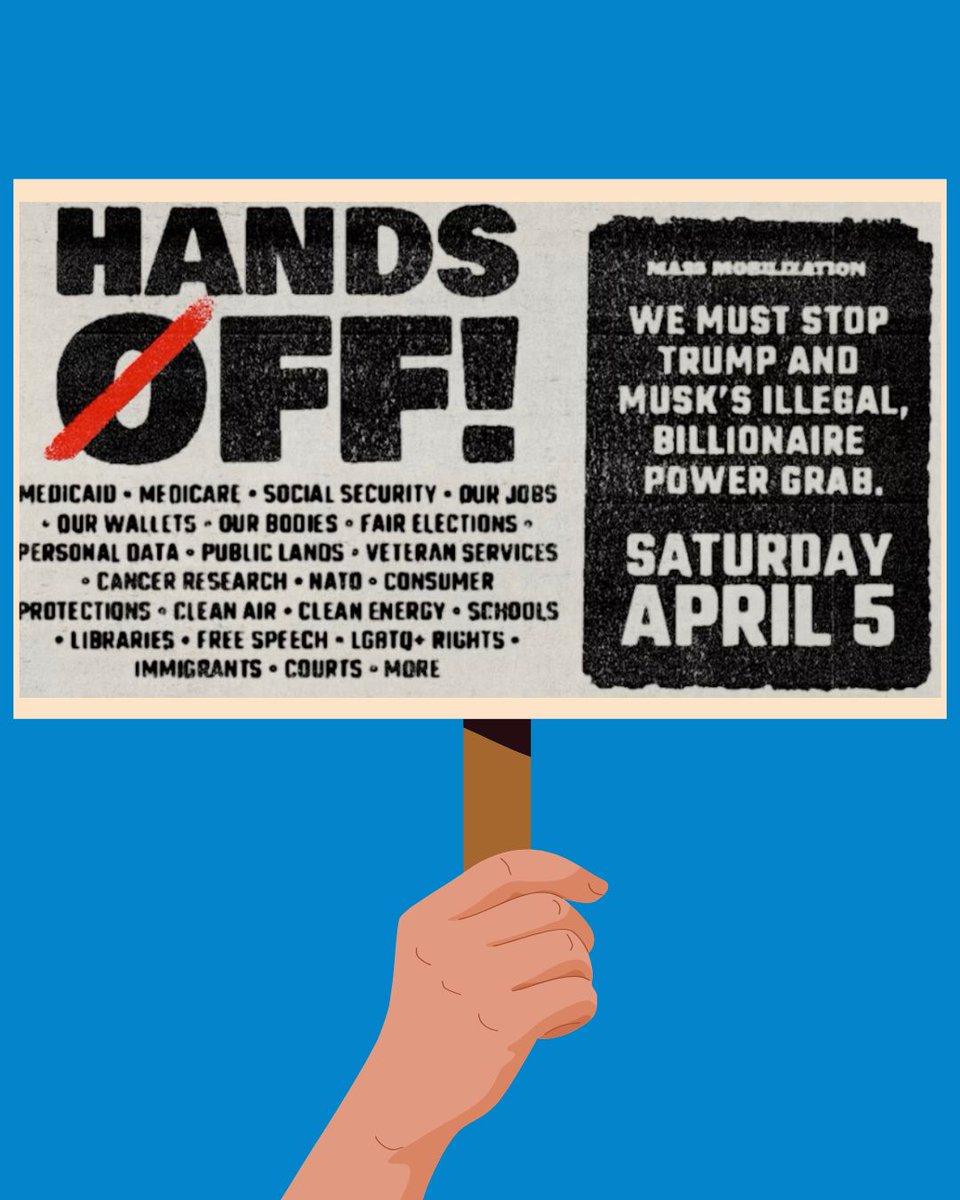 Workers are being stripped of their right to organize, join Union Kin this Saturday, April 5 in the streets to send a message to the Trump administration and billionaire union-busters to keep their #HandsOff our Unions! Go to tinyurl.com/p9nvabtm to find a rally near you.