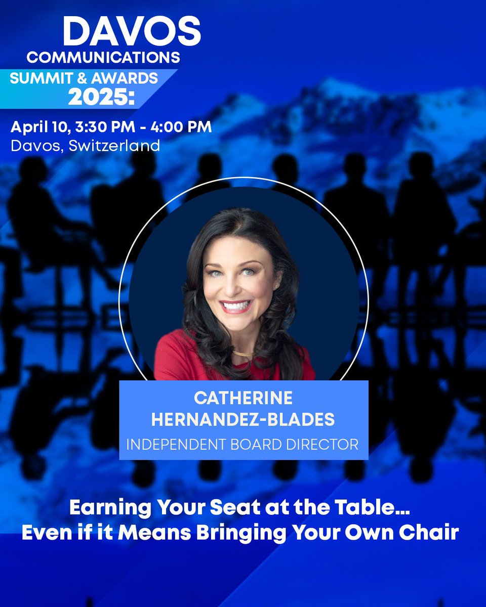 Davos is the place to be next week I’ll share information on how best to secure your seat at the table, including how to build and bring your own chair. There are still a limited number of spots available.