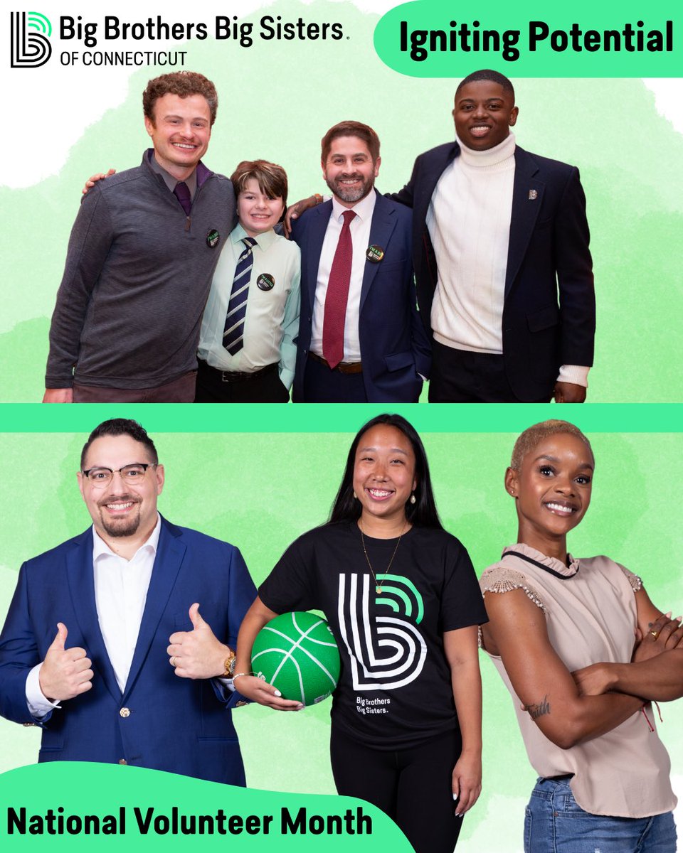 This #nationalvolunteermonth, we express our gratitude to our incredible Bigs and encourage you to learn how you can make a difference in a child’s life today by becoming a mentor.

Visit ctbigs.org/be-a-big-new-2 if you’re interested in becoming a Big!