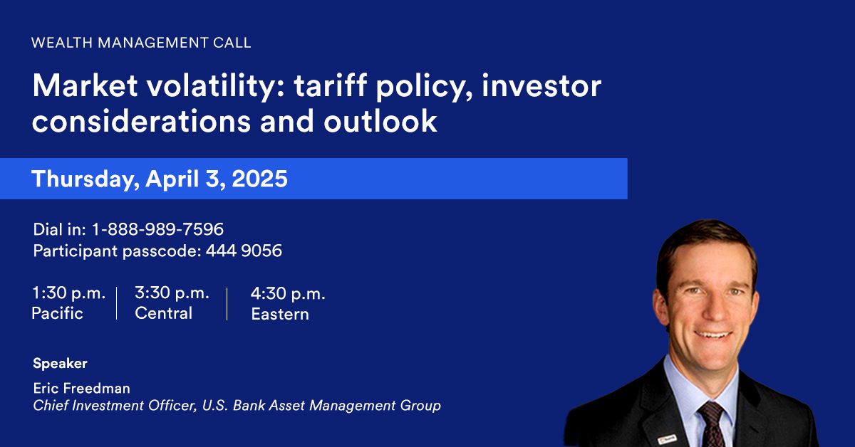 IAmTheChange1's tweet photo. Please join Eric Freedman, chief investment officer for U.S. Bank Asset Management Group, for a live call today to learn more about U.S. tariff policy and its impact on capital markets and the economy. #USBI https://t.co/vBs2fQz940