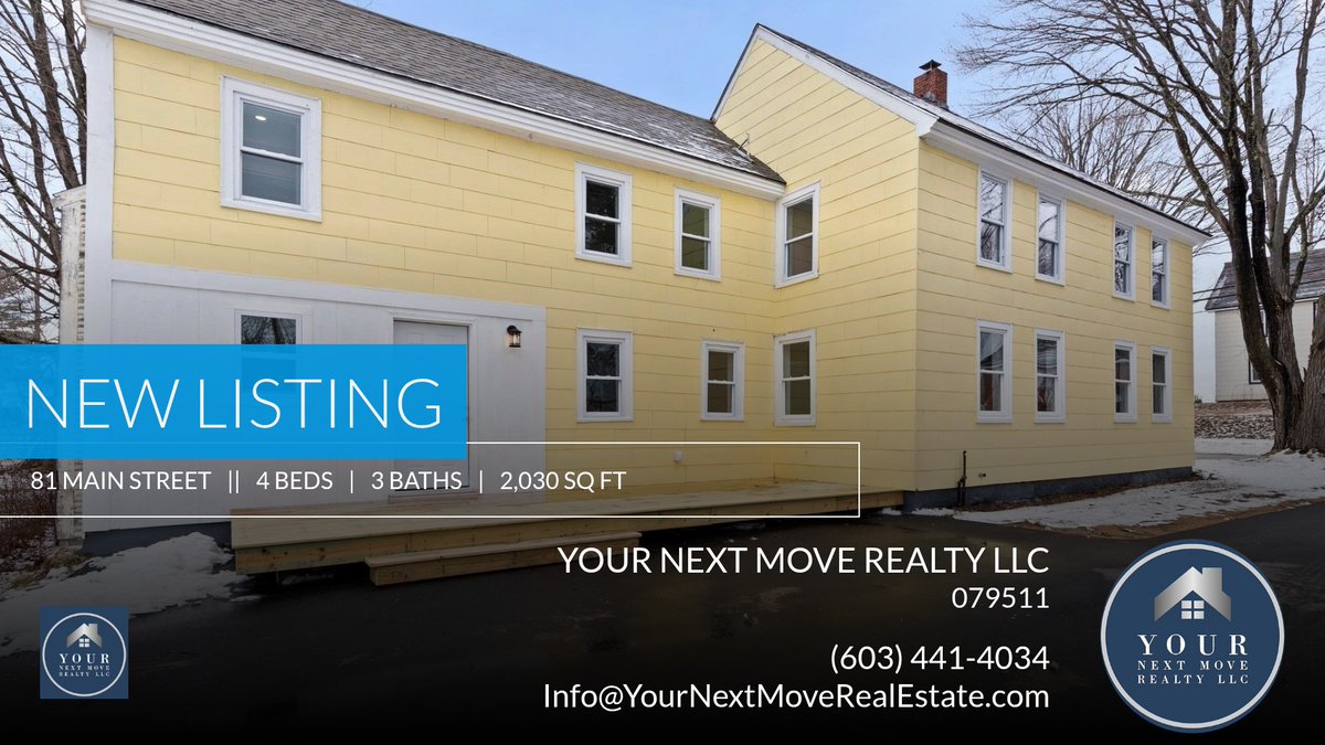 YourNextMoveNH's tweet image. 📍 New Listing 📍 Take a look at this fantastic new property that just hit the market located at 81 Main Street in Pittsfield. Reach out here or at (603) 441-4034 for more infor... homeforsale.at/81_MAIN_STREET…