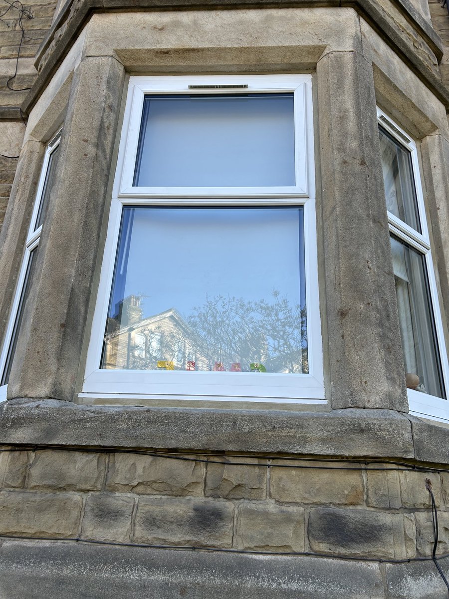 HarrogateW's tweet photo. New windows just installed to a  Victorian stone bay. https://t.co/RyF2IX3O5F