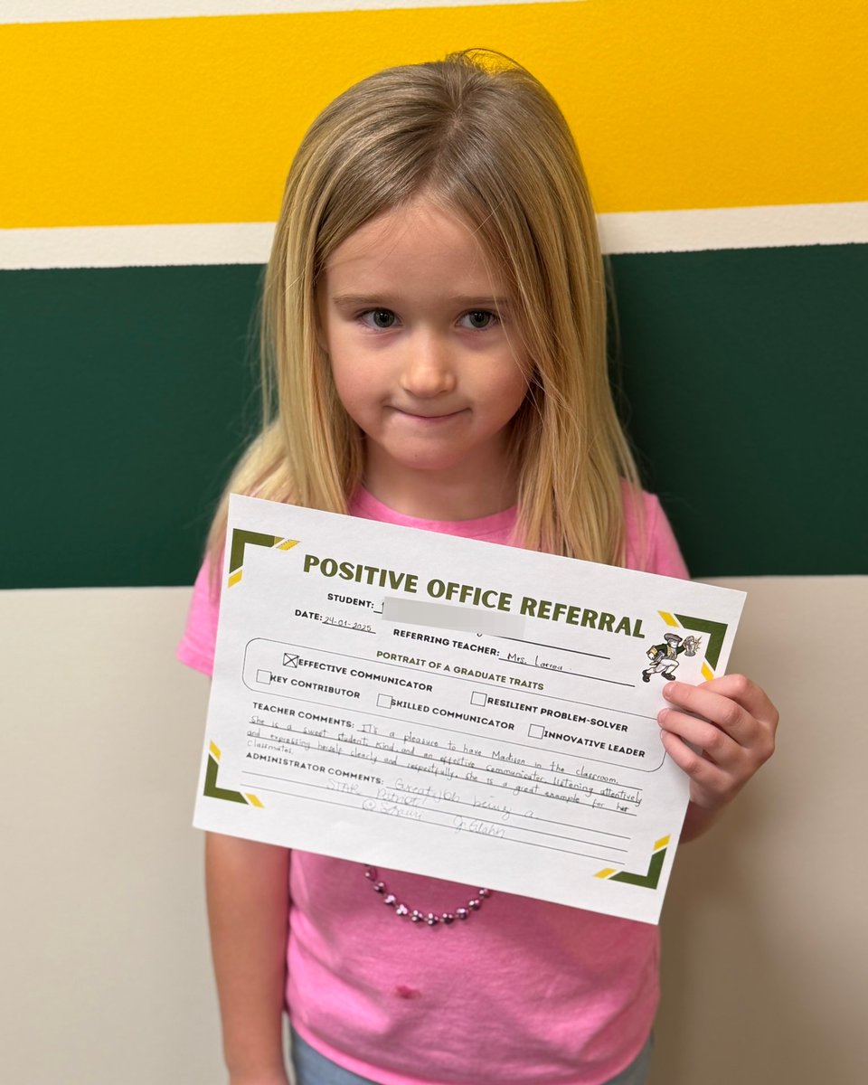 Poplin Elementary School (@poplinesnc) on Twitter photo Shoutout to these amazing students for earning a Positive Office Referral by demonstrating STAR Patriot qualities! ๐ Keep up the great work! ๐๐#TeamUCPS #PoplinNation #AlwaysForward <a href="/AGHoulihan/">Andrew G. Houlihan</a> <a href="/UCPSNC/">Union County Public Schools</a> <a href="/Shanda_Lauri/">Shanda Lauri</a> <a href="/boatcandice/">Candice Boatright</a>
ย #STARPatriot #WellDone Shoutout to these amazing students for earning a Positive Office Referral by demonstrating STAR Patriot qualities! ๐ Keep up the great work! ๐๐#TeamUCPS #PoplinNation #AlwaysForward <a href="/AGHoulihan/">Andrew G. Houlihan</a> <a href="/UCPSNC/">Union County Public Schools</a> <a href="/Shanda_Lauri/">Shanda Lauri</a> <a href="/boatcandice/">Candice Boatright</a>
ย #STARPatriot #WellDone