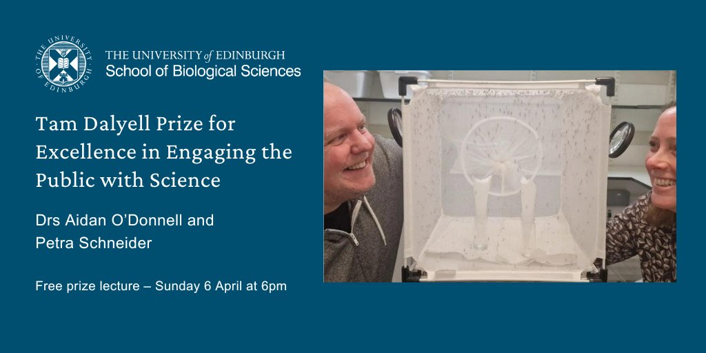 Biological Sciences | University of Edinburgh (@sbsated) on Twitter photo Congrats Petra Schneider & Aidan O’Donell <a href="/ReeceLab/">The Reece Lab</a> on winning the Tam Dalyell Prize
Their research on mosquitoes, the world’s deadliest animal, has sparked pupils’ interest in biology
Register for the free prize lecture - Sunday 6 April
➡️ edin.ac/4i4DmSe Congrats Petra Schneider & Aidan O’Donell <a href="/ReeceLab/">The Reece Lab</a> on winning the Tam Dalyell Prize
Their research on mosquitoes, the world’s deadliest animal, has sparked pupils’ interest in biology
Register for the free prize lecture - Sunday 6 April
➡️ edin.ac/4i4DmSe