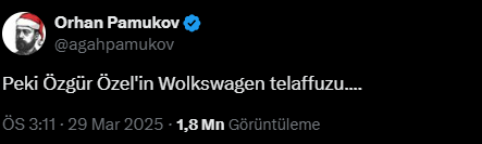 <a href="/agahpamukov/">agahpamukov</a> Moruk sen Volkswagen yazmayı bilmiyorsun.