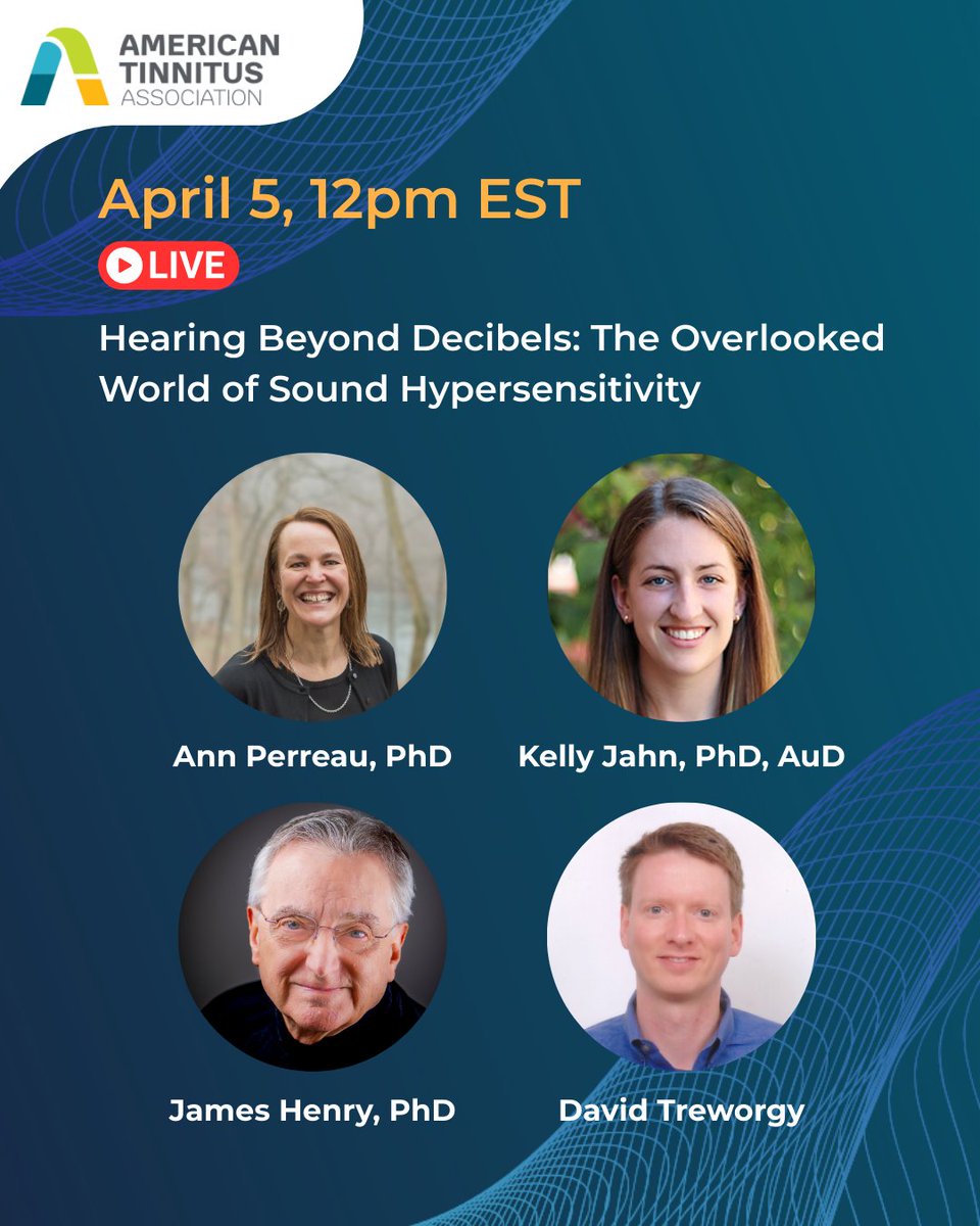 Join us for a live webinar on April 5— Hearing Beyond Decibels: The Overlooked World of Sound Hypersensitivity—to explore what sound hypersensitivity disorders are, how they’re defined, what the latest research reveals, intervention and treatment options, and how patients are