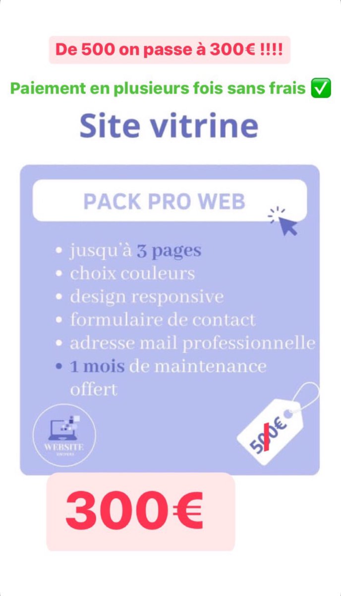 Salem w aleykoum w rahmatu Allah !! Ça date Twitter me revoilà avec DES OFFRES LIMITÉES 🛑🫢😋

RT apprécié !!!
Commerces fiables uniquement ✅