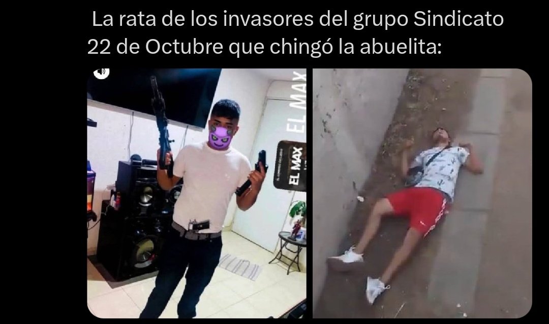 DreykTK's tweet photo. @adrianaatte @PabloMadridl Solo uso armas para fotos XD una abuelita le mando a la otra https://t.co/2i6fuetGpk