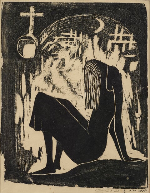 Stop the Slaughter

Mustafa al-Hallaj, Palestine
Untitled. 1965