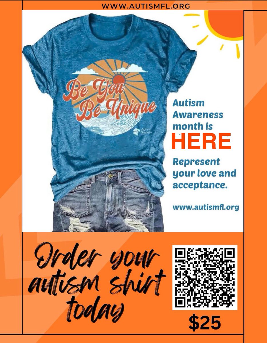 AutismFlorida's tweet image. Grab your #autism #tshirt and make a statement in super-cool #fashion! They are sooo soft 😊
…rtsource-georgia.four51ordercloud.com/Autism_Society…