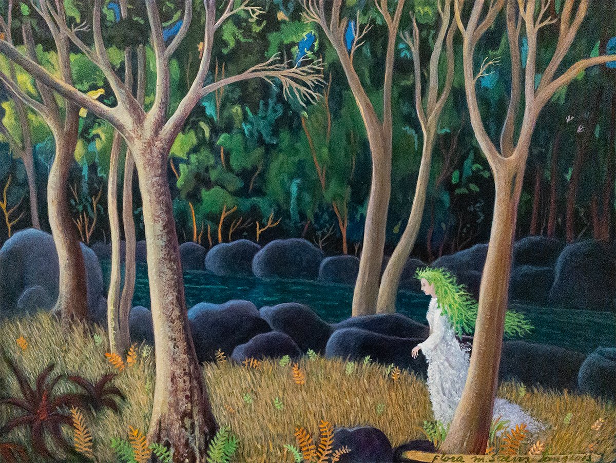 ToryFolliard's tweet photo. Last week of the Magic Realism exhibition featuring the paintings of Flora Langlois and John Wilde. On view through Saturday, April 5th.

Flora Langlois
BY THE LAKE,
Acrylic on Panel,
Image: 11 x 14”
Framed: 13 ½ x 16 ½” 

Flora Langlois
NIGHTTIME VISIT,
Acrylic on Panel,
Image: 9 x 12”
Framed: 11 ½ x 14 ½” 

John Wilde
UNTITLED (CIRCUS),
Oil on Panel,
Image: 12 ½ x 18”
Framed: 16 ¼ x 21 ½”

John Wilde
FRUITS OF WINTER
Oil on Board
Image: 8 x 10”
Framed: 11 ½ x ¾” 

#toryfolliardgallery #galleryartist #surrealism #magicrealism #surrealart #surreal #contemporaryart #contemporarypainting #painting #figurativeart #wisconsinartist #wisconsinart #wisconsinartgallery