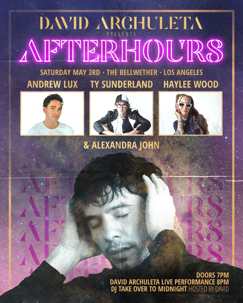 LA! Catch the debut LIVE performance of Crème Brulée (and maybe more 👀🎶) at AFTERHOURS on May 3rd at <a href="/TheBellwetherLA/">The Bellwether</a>! Full set + DJ dance party w/ <a href="/Andrewluxmusic/">Andrew Lux</a> <a href="/TySunderland/">Ty Sunderland 🏁</a> <a href="/haylee__wood/">Haylee Wood</a> <a href="/AJAlexandraJohn/">Alexandra John</a> 🪩✴️

🎟️ Limited tix + VIP: bit.ly/AfterhoursLA