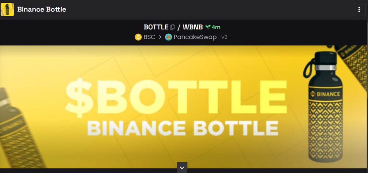 BottleBSC's tweet photo. DEXSCREENER JUST GOT UPDATED FOR $BOTTLE! 🔥

SMASH ROCKETS! 🚀

https://t.co/5OJWJlOSZn https://t.co/n9GbzvwRCu