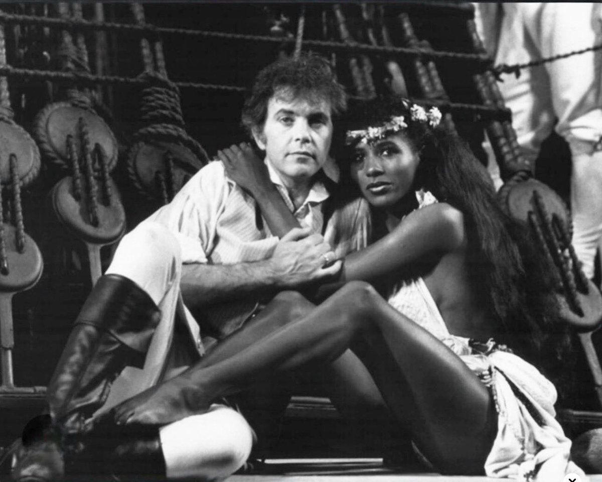 When I was a little girl I had his posters on my wall and used to sing along to his songs while staring at his beautiful eyes on his album cover…
Then as a young Teenager I landed the role to play his love interest and leading lady Maimite in the West End.
The show was MUTINY,