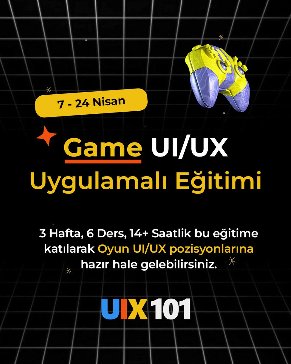 ⚠ Katılmak İsteyenler için: SON 3 GÜN ⚠

uix101.com/egitimler/canl…