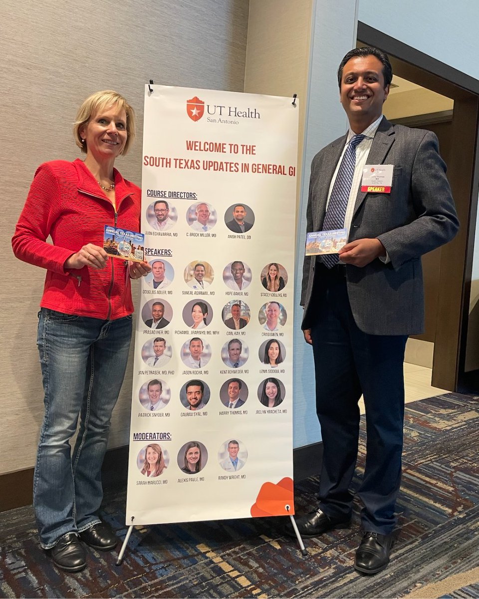 Texas Society for Gastroenterology and Endoscopy (@texasgastros) on Twitter photo Spotted at <a href="/UTHealthGastro/">UT Health Gastroenterology</a>'s Updates in General GI symposium 👀 TSGE APP Chair <a href="/Hana38572129/">Hana, NP</a> and board member <a href="/DrHarryThomas/">Harry Thomas</a> took a moment to snap a pic and remind you to save the date for our 50th Annual Conference. Coming up September 12-14 in Houston! 🎉 Spotted at <a href="/UTHealthGastro/">UT Health Gastroenterology</a>'s Updates in General GI symposium 👀 TSGE APP Chair <a href="/Hana38572129/">Hana, NP</a> and board member <a href="/DrHarryThomas/">Harry Thomas</a> took a moment to snap a pic and remind you to save the date for our 50th Annual Conference. Coming up September 12-14 in Houston! 🎉