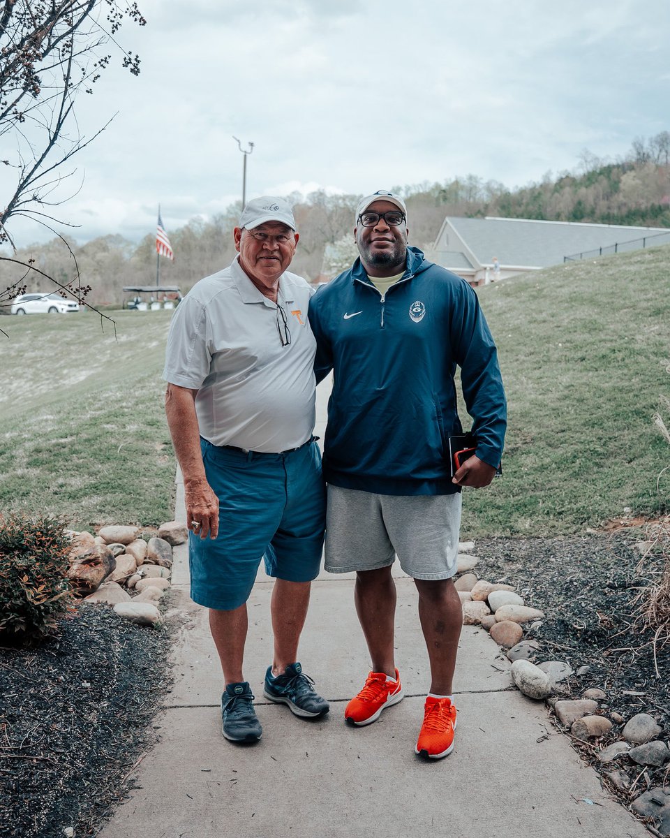 It was an honor and privilege to have former Tennessee football coach Phillip Fulmer speak to our team yesterday. We appreciate it, coach! #gcarams