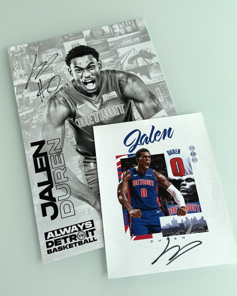 DetroitPistons's tweet photo. Big Dawg. Big Giveaway.

Follow us here on X and comment "JD" to enter to win the following ⤵

🔹Signed Jalen Duren Lithographic
🔹Signed Jalen Duren Photo

Rules &amp; Regulations: https://t.co/8Ebxl3oyI2 https://t.co/WlYURGtuP5