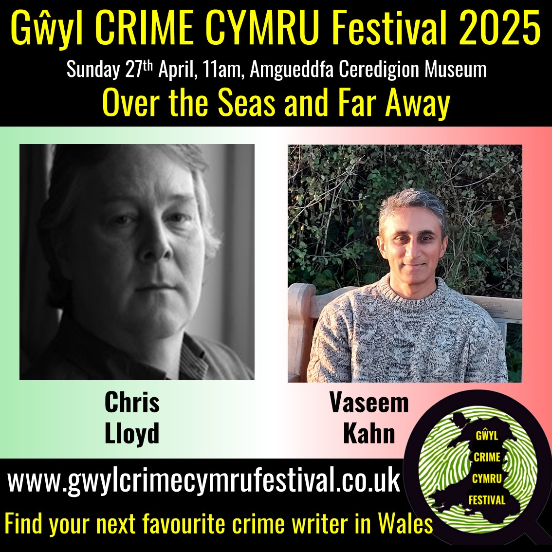 GŵylCrimeCymruFestival (@gwylcrimefest) on Twitter photo Over the Seas and Far Away - with <a href="/chrislloydbcn/">Chris Lloyd</a> and <a href="/VaseemKhanUK/">Vaseem Khan</a>.
For full details see gwylcrimecymrufetival.co.uk.
For tickets go to ticketsource.eu/whats-on/terra…
#gwylcrimecymrufestival #gŵylcrimecymrufestival #gŵylcrimefest #gwylcrimefest #gccf2025 Over the Seas and Far Away - with <a href="/chrislloydbcn/">Chris Lloyd</a> and <a href="/VaseemKhanUK/">Vaseem Khan</a>.
For full details see gwylcrimecymrufetival.co.uk.
For tickets go to ticketsource.eu/whats-on/terra…
#gwylcrimecymrufestival #gŵylcrimecymrufestival #gŵylcrimefest #gwylcrimefest #gccf2025