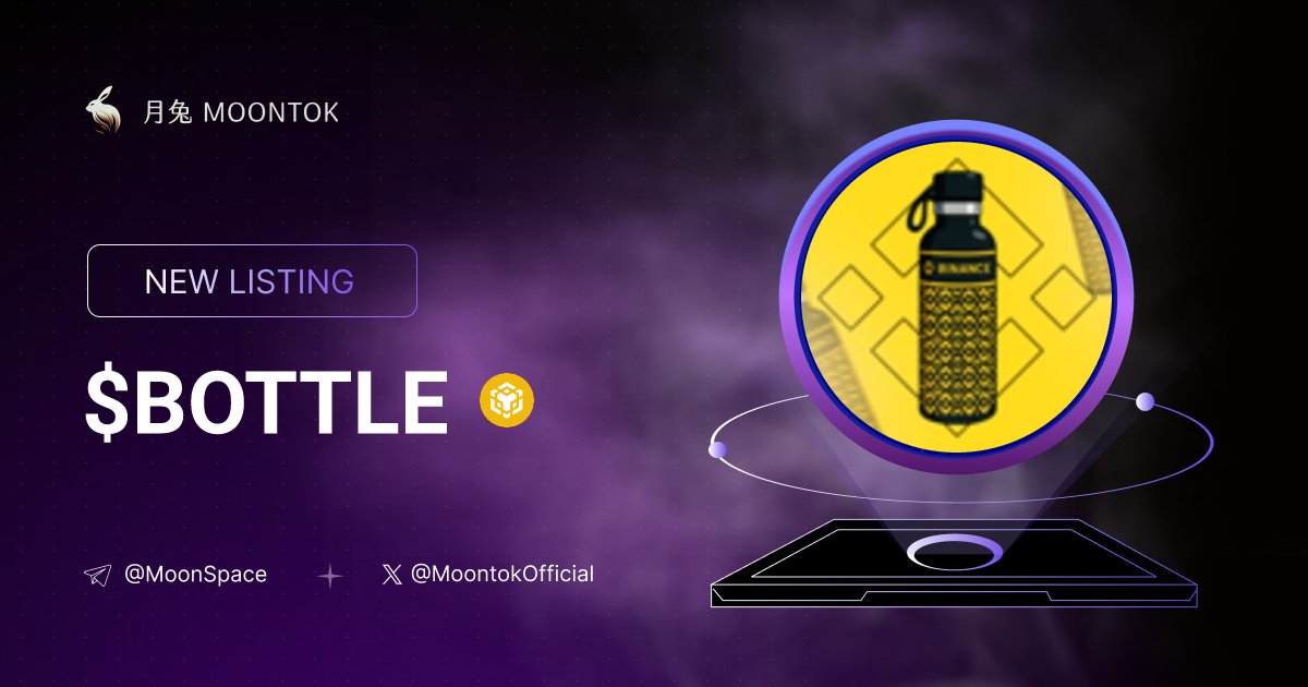 MoontokListing's tweet photo. ⚡ 月兔雷霆 - Moontok Xpress

Binance Bottle ( $BOTTLE )
https://t.co/6ElVa7dpYg

0x12cD5AD420929F7021C37fA31BCB4d0FD74220Aa

LIQ: $21,099 | MC: $100,077

#altcoin #memecoins @i @moontokofficial https://t.co/sPFacHs40z