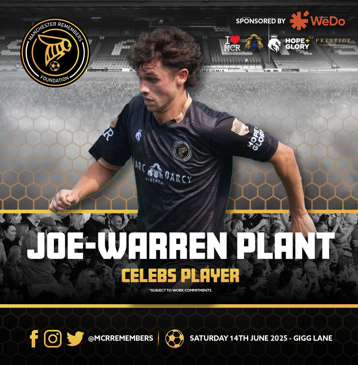 The McrRemembers Foundation™️⚽️🐝 (@mcrremembers) on Twitter photo HERE WE GO!✍🏻
<a href="/emmerdale/">Emmerdale</a> Actor <a href="/JoeWarrenPlant/">Joe-Warren Plant</a> Returns to complete his Hat-trick of <a href="/McrRemembers/">The McrRemembers Foundation™️⚽️🐝</a> events🐝🐝🐝
Joe-warren’s been a huge supporter of the charity and the cause from day 1 & we’re lucky to have him. Will celebs take the win?
tickets 🎟️
buryfc.ticketco.events/uk/en/e/manche… HERE WE GO!✍🏻
<a href="/emmerdale/">Emmerdale</a> Actor <a href="/JoeWarrenPlant/">Joe-Warren Plant</a> Returns to complete his Hat-trick of <a href="/McrRemembers/">The McrRemembers Foundation™️⚽️🐝</a> events🐝🐝🐝
Joe-warren’s been a huge supporter of the charity and the cause from day 1 & we’re lucky to have him. Will celebs take the win?
tickets 🎟️
buryfc.ticketco.events/uk/en/e/manche…