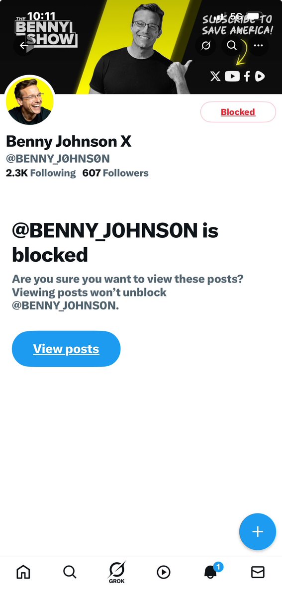 Iamthereal3rd's tweet photo. @bennyjohnson I doubt that I am alone. I have reported and blocked this imposter after receiving a DM. Didn’t realize it until then. I wanted you to be aware https://t.co/lYbI69dwTc