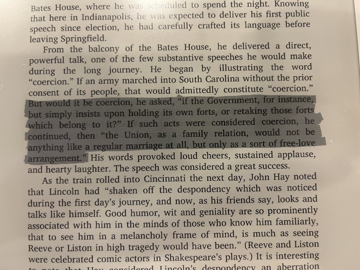 Interesting argument by Lincoln