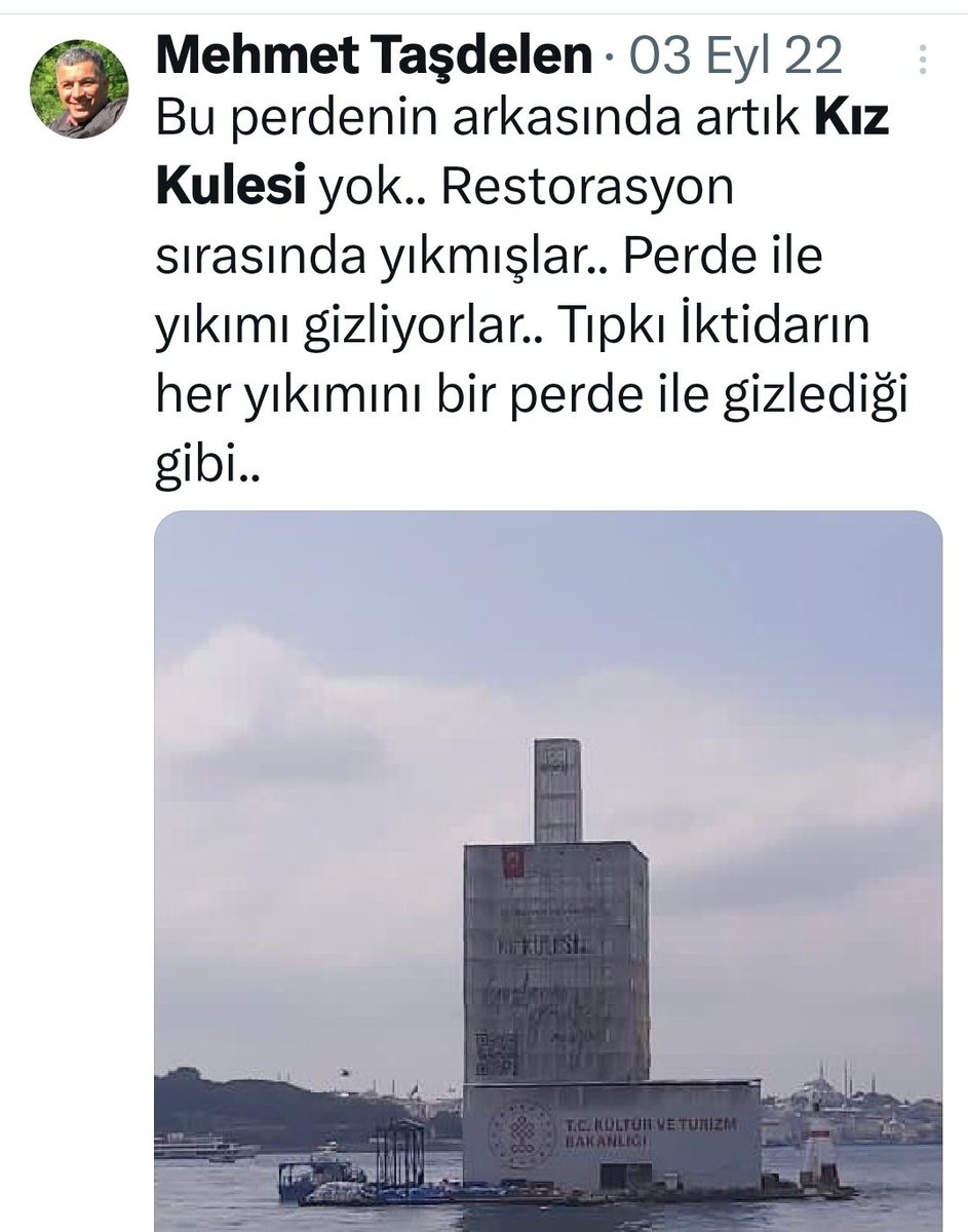 Kız Kulesi'nin bile çalındığını düşünen kitleyi,

560 milyar liranın İmamoğlu suç örgütü tarafından çalındığına inandıramıyoruz!