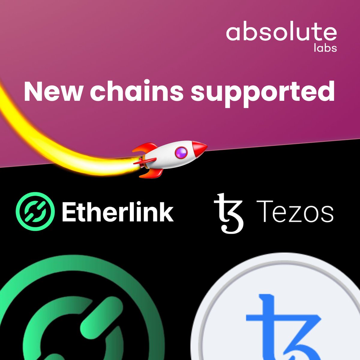 Absolute Labs x <a href="/tezos/">Tezos</a> &amp; <a href="/etherlink/">Etherlink 🔗</a>

We’re excited to announce that Tezos and Etherlink are now supported on the Absolute Labs platform.

With this integration, teams across Web2 and Web3 can now tap into the Tezos and Etherlink ecosystems—gaining access to wallet-level insights