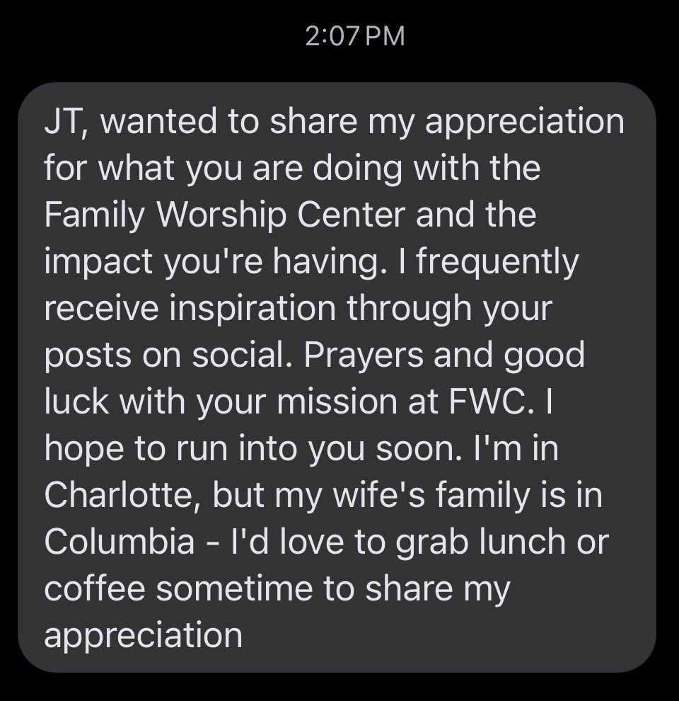 Grateful for this feedback I received today. 🙏 Let God transform you, then use you. 

Your past doesn’t define you, so do something with your present to redefine your future. 

God is good.