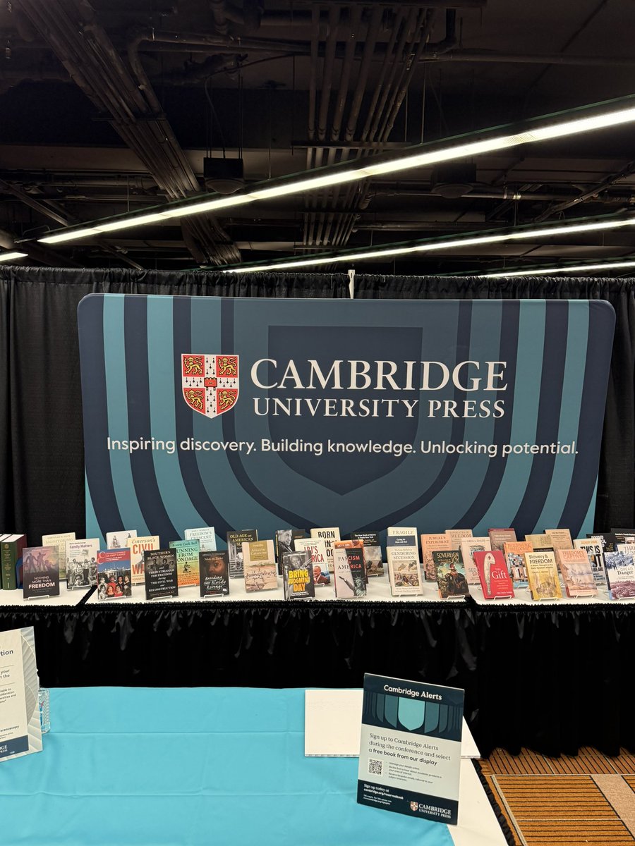 Cecelia Cancellaro (@ccancellaro) on Twitter photo #OAH2025 book exhibit open from 2-7 today (Thursday). Stop by and see us! <a href="/cambUP_History/">Cambridge University Press - History</a> #OAH2025 book exhibit open from 2-7 today (Thursday). Stop by and see us! <a href="/cambUP_History/">Cambridge University Press - History</a>