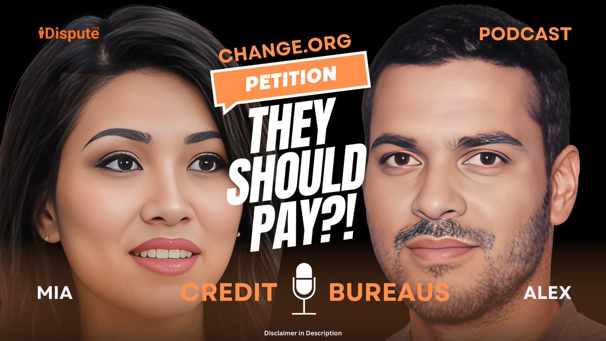 iDisputeForms's tweet image. Credit Bureaus Profit, Consumers Suffer! Demand Payment for Your Credit ... youtu.be/uWonjcnhev8?si… via @YouTube