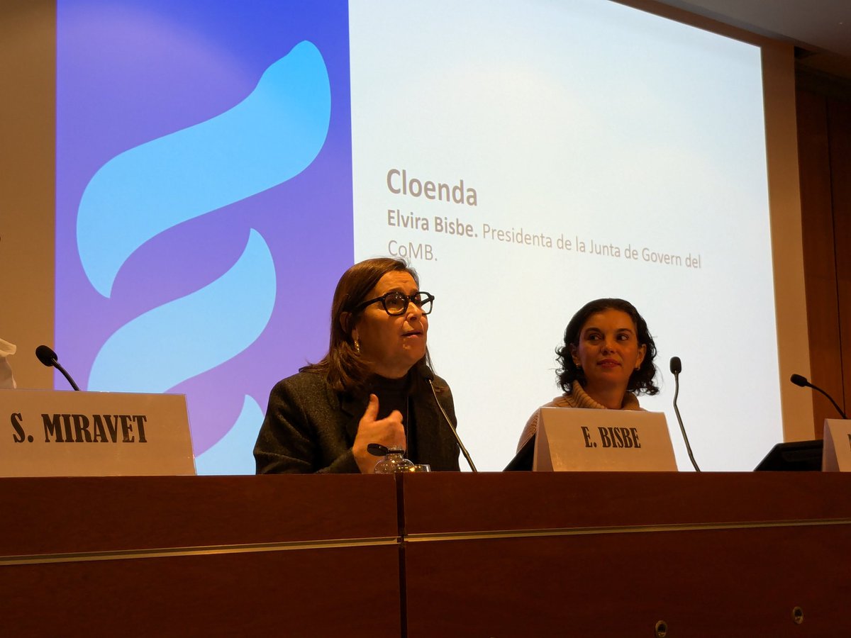 <a href="/Sonia_MJ/">Sònia Miravet</a> <a href="/anagangulom/">Ana G Angulo M</a> 👋La presidenta del <a href="/COMBarcelona/">Col·legi Metges BCN</a>, <a href="/EBisbe/">Elvira bisbe</a>, tanca la vetllada encomanant als nous col·legiats que es cuidin per poder cuidar els altres de la millor manera, i els anima a fer-ho recolzant-se en el col·legi: "Això és casa vostra".

#BeningudaCoMB2025