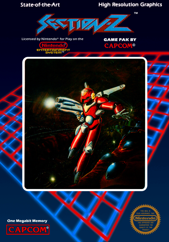 NESGamerGirl's tweet photo. Section-Z (USA) - Nintendo Front Box Art #Nintendo #NES #NintendoEntertainmentSystem https://t.co/2966T57XNM