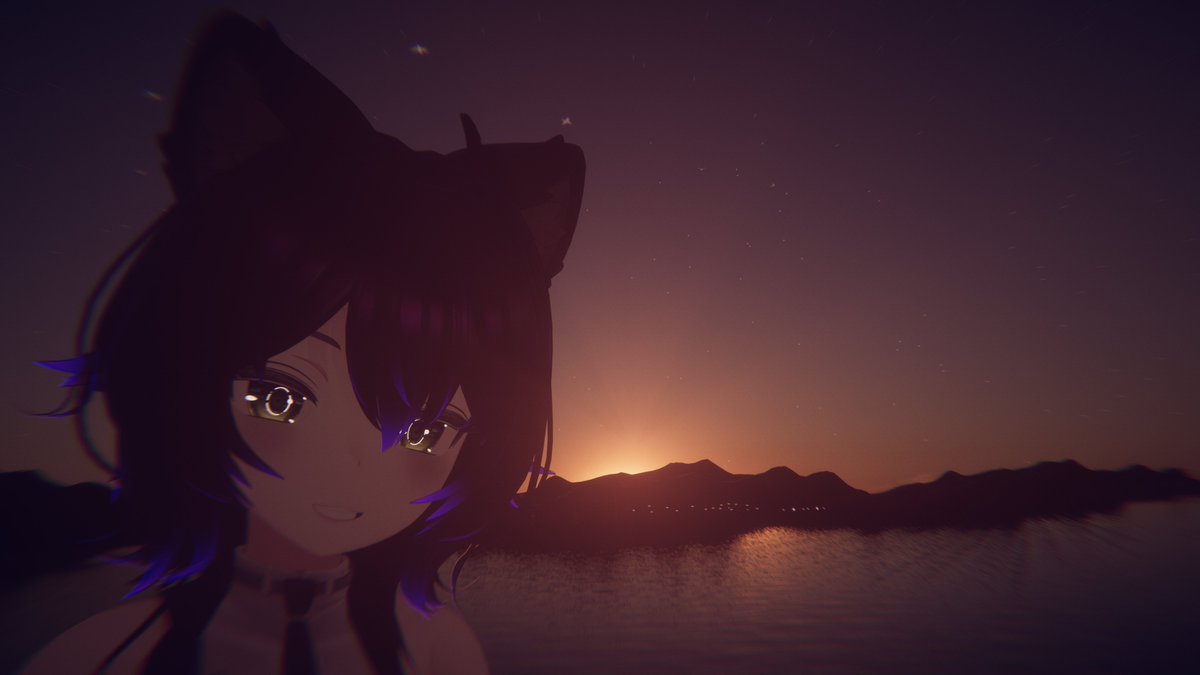 I love sunsets...do you want to look at it with me? :3
#VRChat #VRChatPhotography