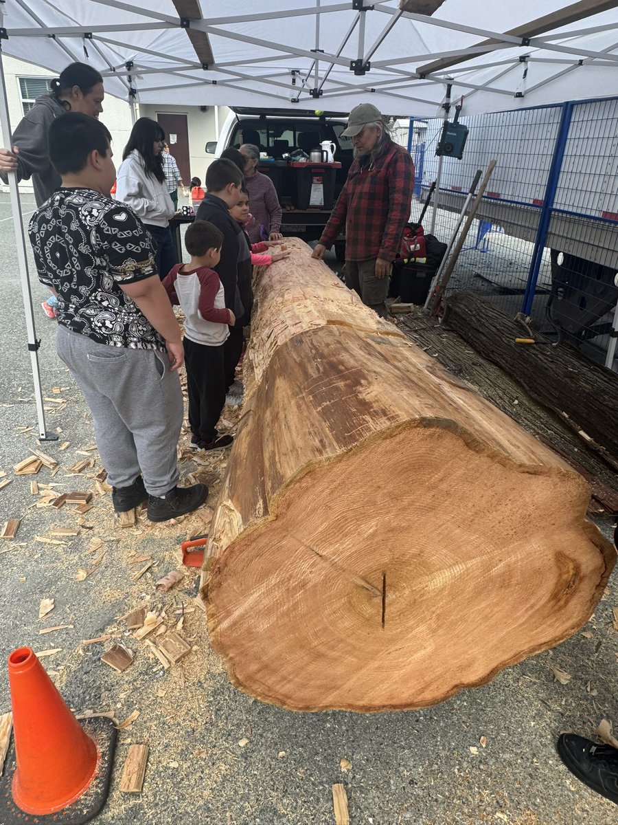 We are so appreciative of Elder Xwalacktun and Mr Asham working with Stride students teaching Indigenous history, culture, and the importance of respecting the land. #burnabyschools #welcomepost