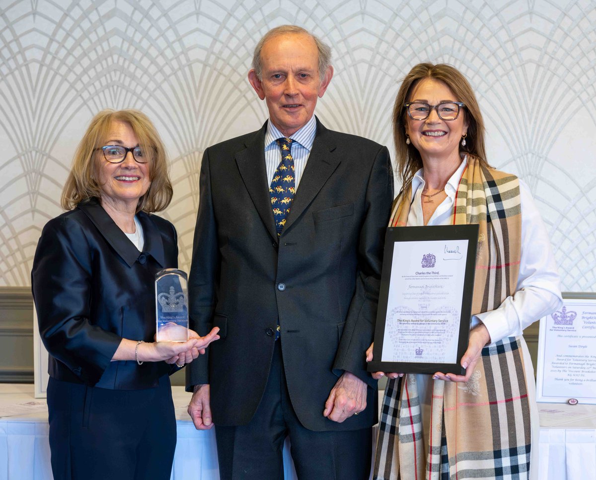 KAVS-NI (@kavsni) on Twitter photo How wonderful to meet the volunteers from Fermanagh BrightStarz as they received the King's Award for Voluntary Service from The Viscount Brookeborough KG, His Majesty’s Lord Lieutenant for Co Fermanagh. <a href="/KingsAwardVS/">The King's Award</a> How wonderful to meet the volunteers from Fermanagh BrightStarz as they received the King's Award for Voluntary Service from The Viscount Brookeborough KG, His Majesty’s Lord Lieutenant for Co Fermanagh. <a href="/KingsAwardVS/">The King's Award</a>