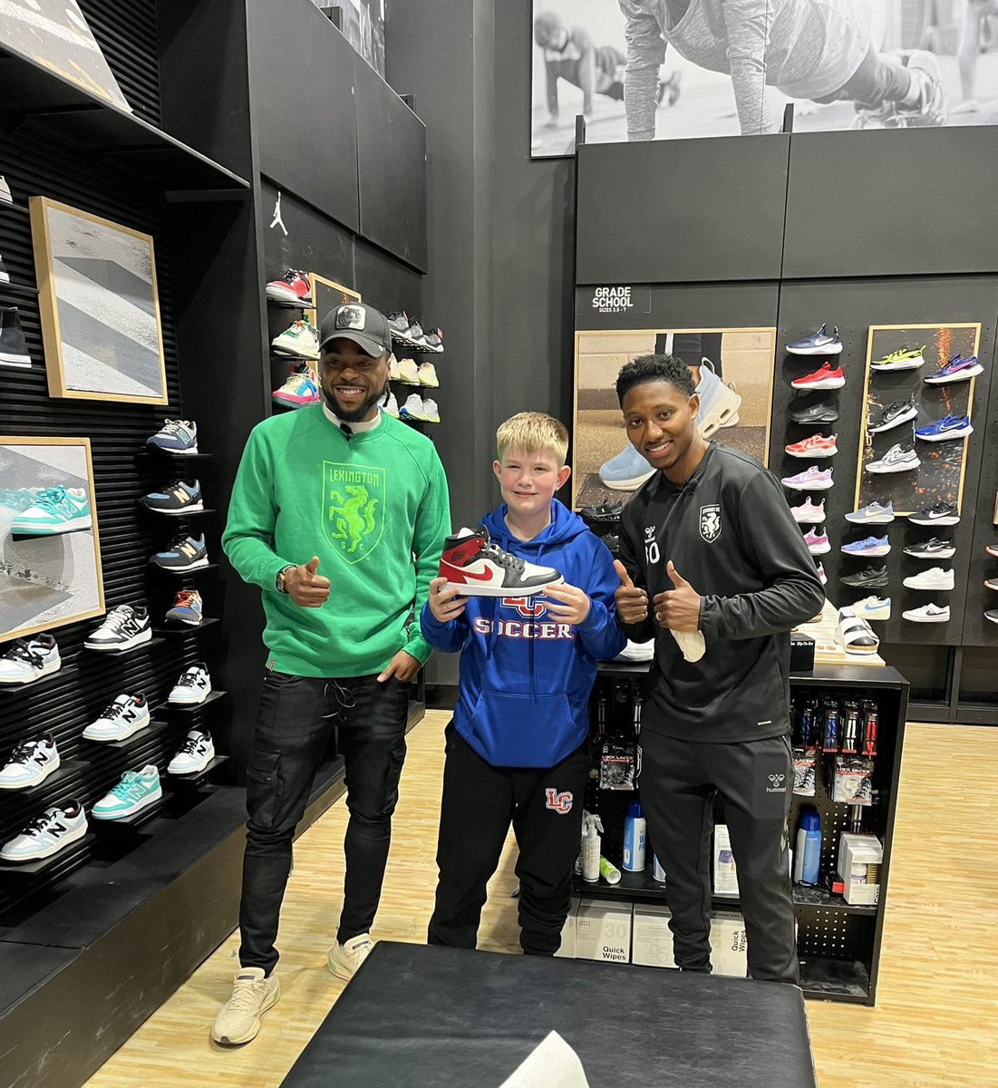 Something else that was special, I was able to show this to Speedy last night, how special he is to us and our boys. That's Colton waiting for Speedy's high five 6 years ago and then last night.