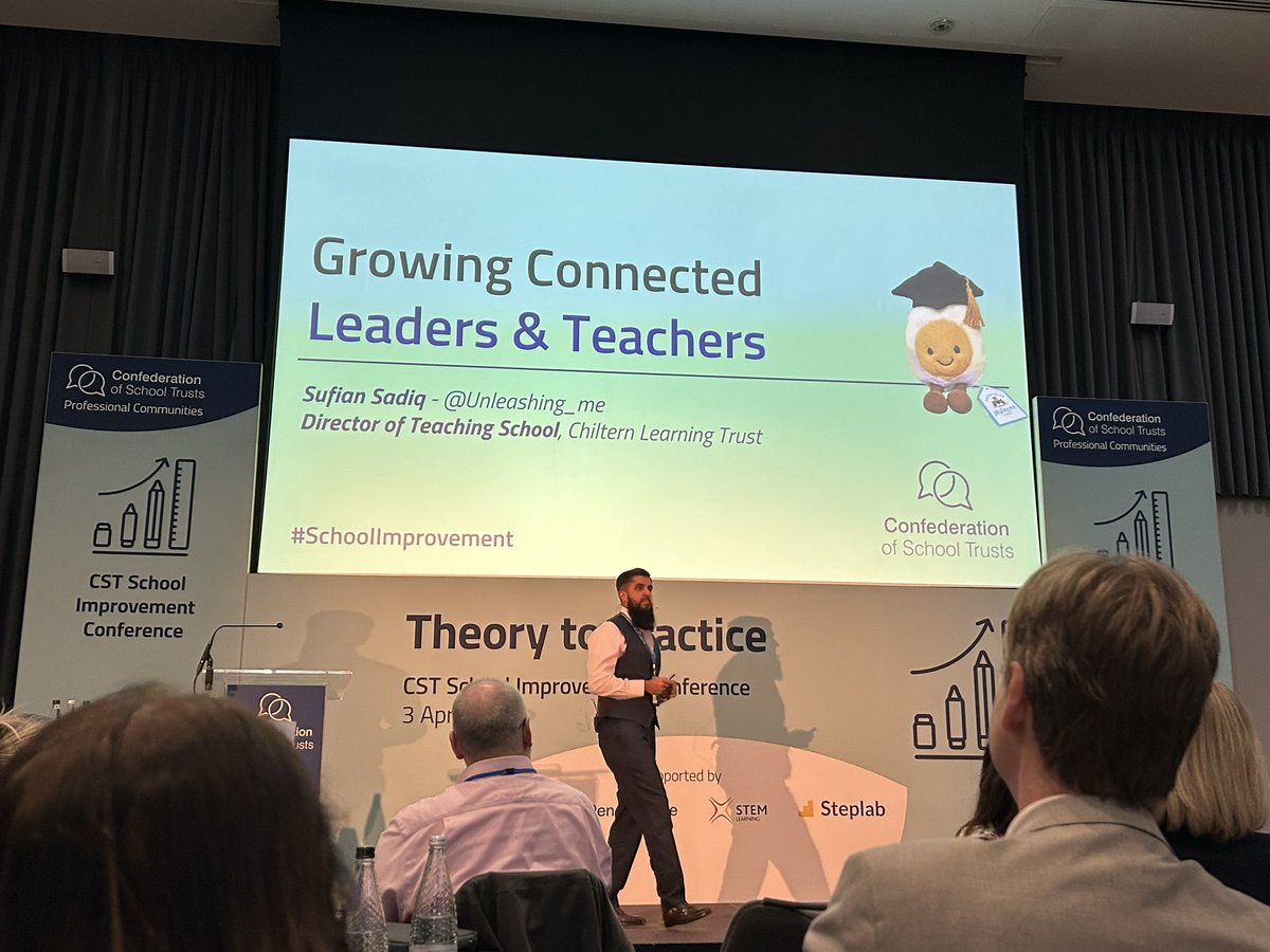 Liz Allton (@lizsaddler) on Twitter photo Finally got to hear <a href="/unleashing_me/">Unleashing Me</a> speak in person at <a href="/CSTvoice/">Confederation of School Trusts</a> school improvement conference today
What a ‘good egg’!
Thanks <a href="/steverollett/">Steve Rollett</a> and all at CST for organising today - lots to think about and take back to <a href="/FinhamParkMAT/">Finham Park MAT</a> Finally got to hear <a href="/unleashing_me/">Unleashing Me</a> speak in person at <a href="/CSTvoice/">Confederation of School Trusts</a> school improvement conference today
What a ‘good egg’!
Thanks <a href="/steverollett/">Steve Rollett</a> and all at CST for organising today - lots to think about and take back to <a href="/FinhamParkMAT/">Finham Park MAT</a>