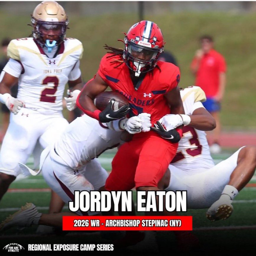 Jordyn Eaton (@jordyneaton8) on Twitter photo Thank you, <a href="/youareathlete/">You Are Athlete</a>, for the camp invitation. It was a great experience last year, and I am looking forward to this year's event.<a href="/RoadToHouston/">All-American Showcase</a> <a href="/ShockDoctor/">Shock Doctor</a> <a href="/ncsa/">NCSA College Recruiting</a> <a href="/StepinacSports/">Stepinac Athletics</a> <a href="/StepinacMSG/">Stepinac MSG Varsity</a> <a href="/MageeAj/">AJ MAGEE</a> <a href="/WRCoach_E/">WRCoach_E</a> <a href="/_CCoope7/">Coach Coop</a> <a href="/jerryflora1/">jerry flora</a> <a href="/PRZCaleb/">caleb holfoth</a> <a href="/CoachMatt_G_78/">MJG</a> <a href="/CoachAndyMar/">Andy Martinez, III, MAT, CSCS</a> Thank you, <a href="/youareathlete/">You Are Athlete</a>, for the camp invitation. It was a great experience last year, and I am looking forward to this year's event.<a href="/RoadToHouston/">All-American Showcase</a> <a href="/ShockDoctor/">Shock Doctor</a> <a href="/ncsa/">NCSA College Recruiting</a> <a href="/StepinacSports/">Stepinac Athletics</a> <a href="/StepinacMSG/">Stepinac MSG Varsity</a> <a href="/MageeAj/">AJ MAGEE</a> <a href="/WRCoach_E/">WRCoach_E</a> <a href="/_CCoope7/">Coach Coop</a> <a href="/jerryflora1/">jerry flora</a> <a href="/PRZCaleb/">caleb holfoth</a> <a href="/CoachMatt_G_78/">MJG</a> <a href="/CoachAndyMar/">Andy Martinez, III, MAT, CSCS</a>